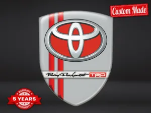 Toyota Emblème Bombé Premium Étiquettes Véhicules Chic